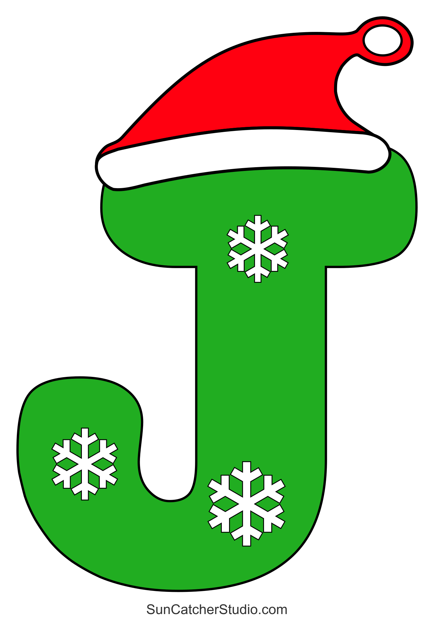 christmas font (printable alphabet letters & clipart) – free